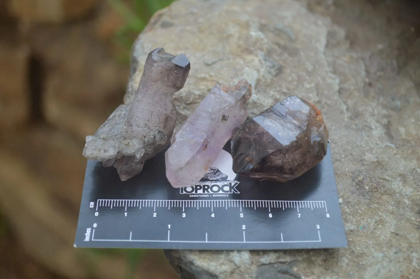 Natural Smokey Chiredzi Amethyst Crystals & Double Terminated Scepters x 35 From Chiredzi, Zimbabwe