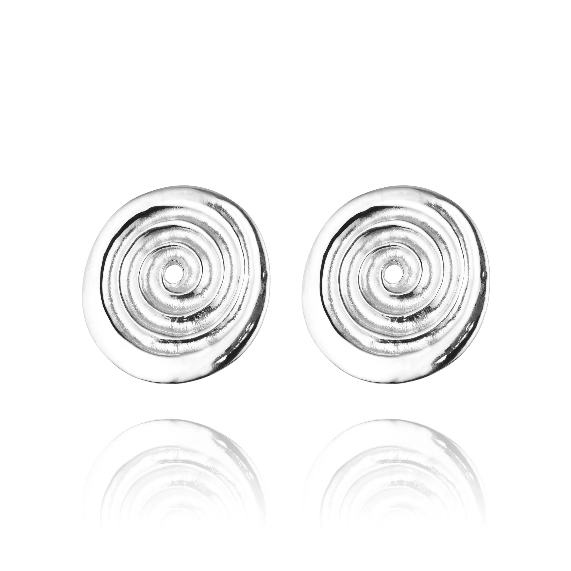 Ndoro Stud Earrings in Silver - Large