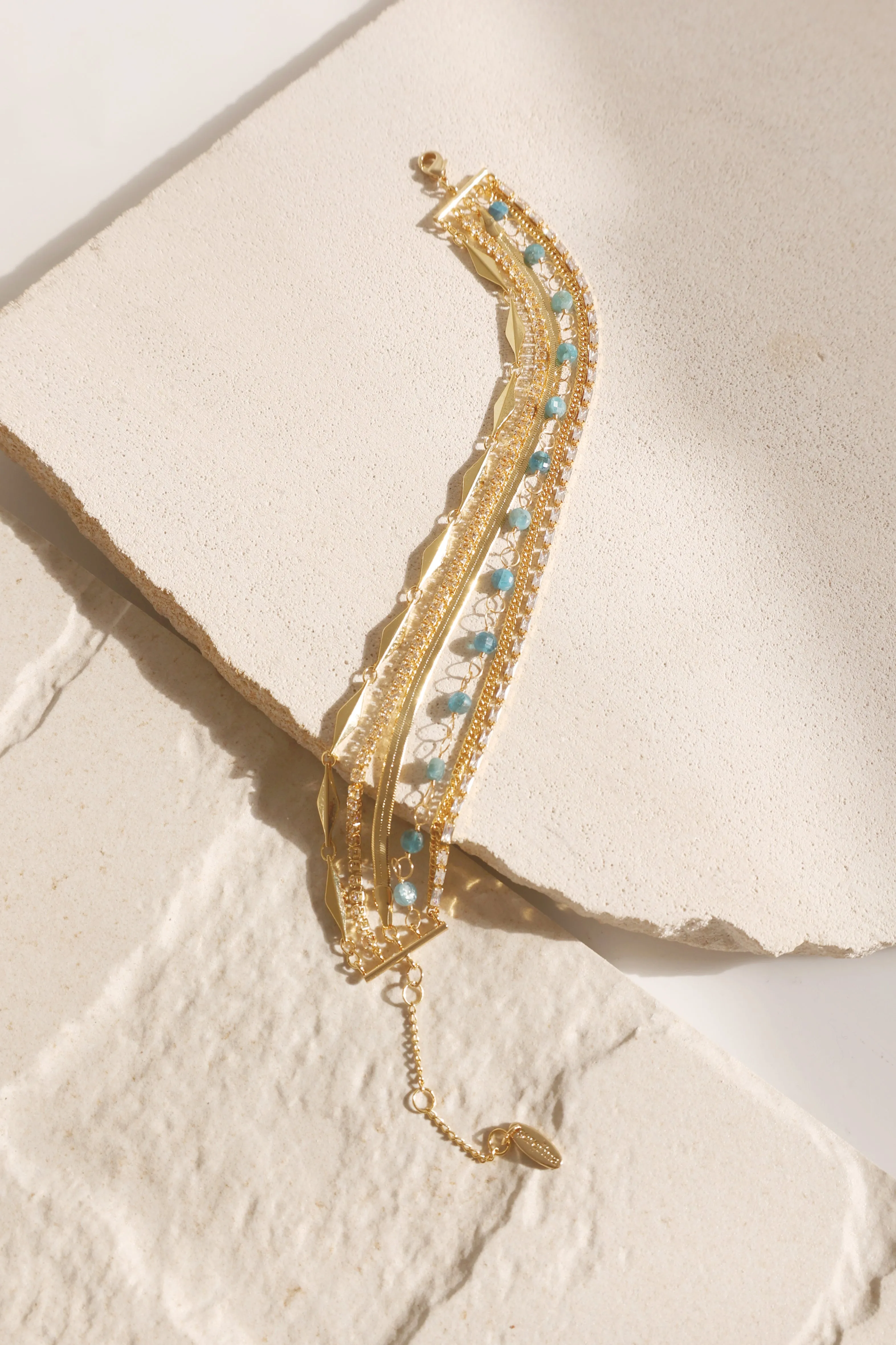 Nina Layered Bracelet - Turquoise