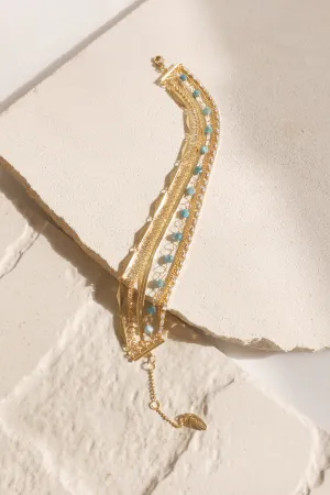 Nina Layered Bracelet - Turquoise