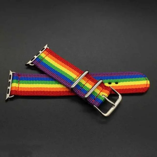 Nylon Strap Series Rainbow Sport bracelet Colorful Wristband