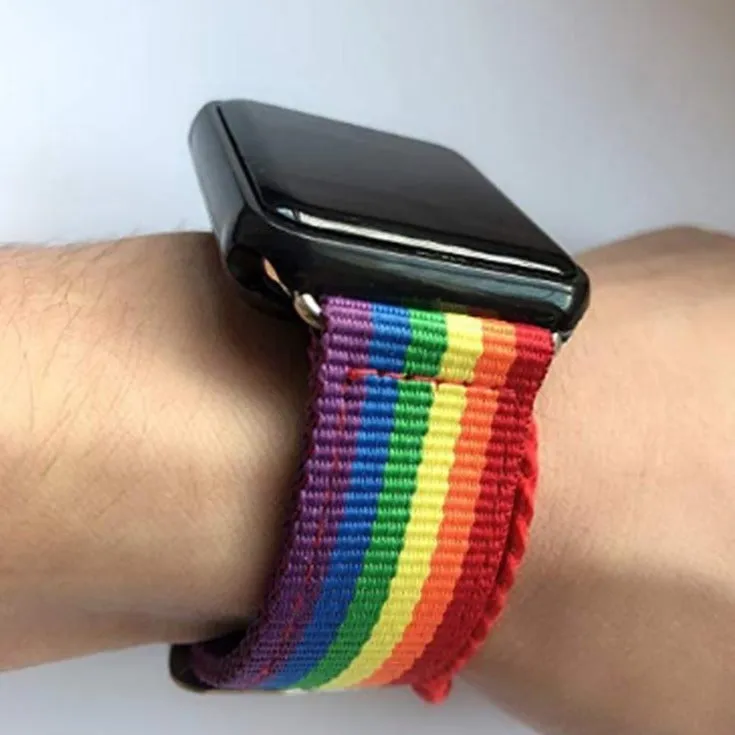 Nylon Strap Series Rainbow Sport bracelet Colorful Wristband