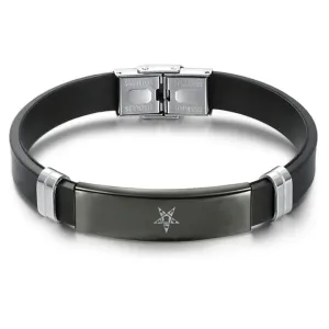 OES Bracelet - Steel & Leather