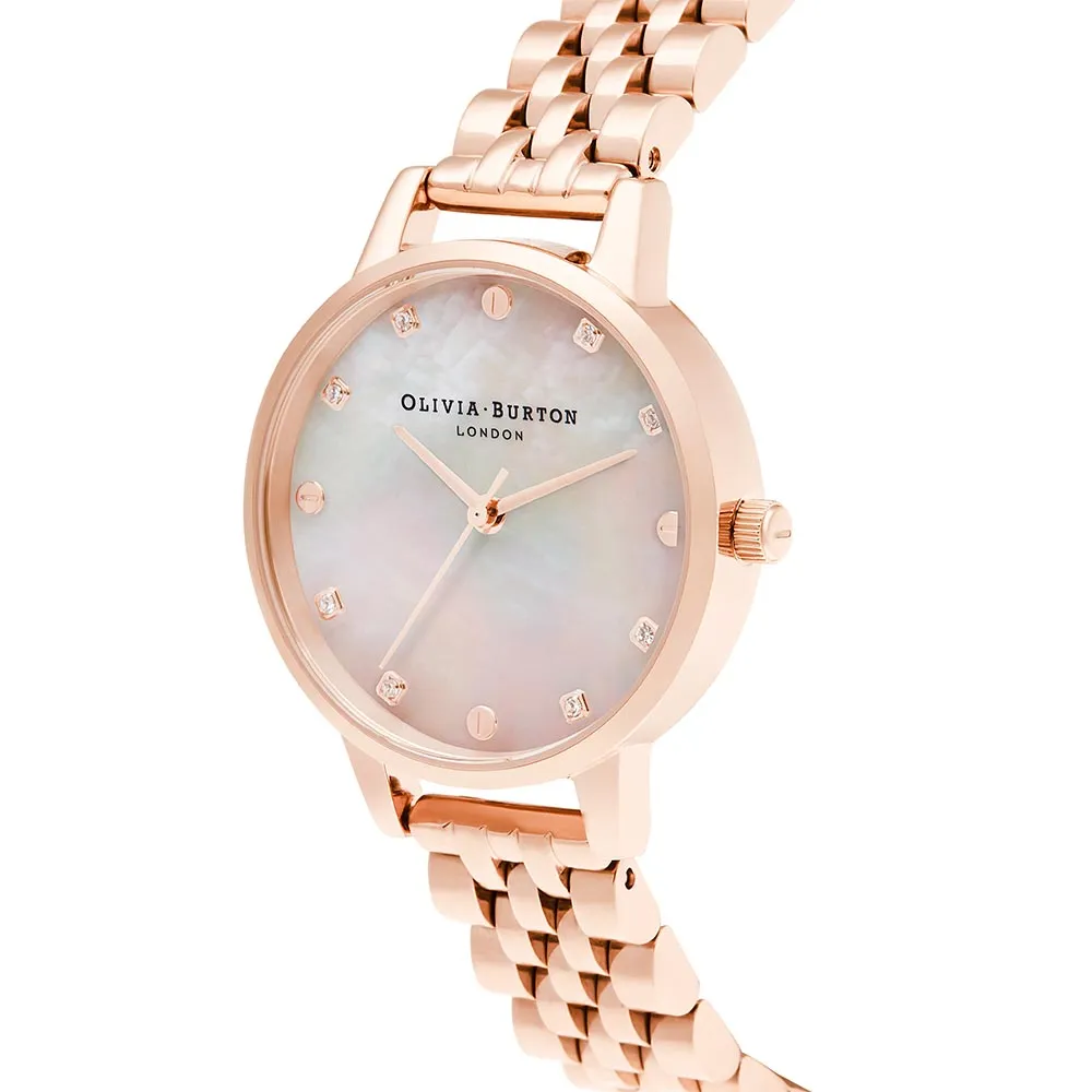 Olivia Burton Classics Rose Gold Steel Women's Watch - OB16SE10