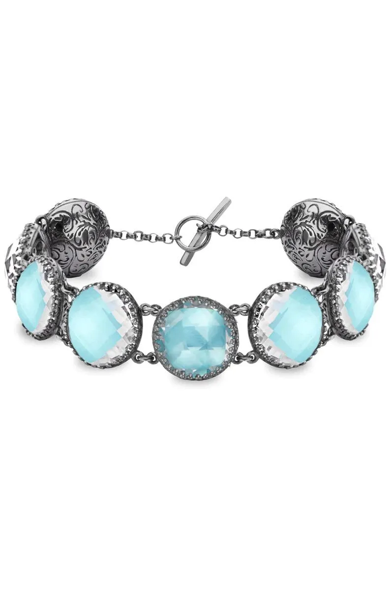 Olivia Button Bracelet - Mint