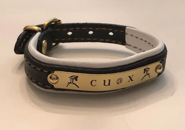 Padded and Stitched Leather Bracelet