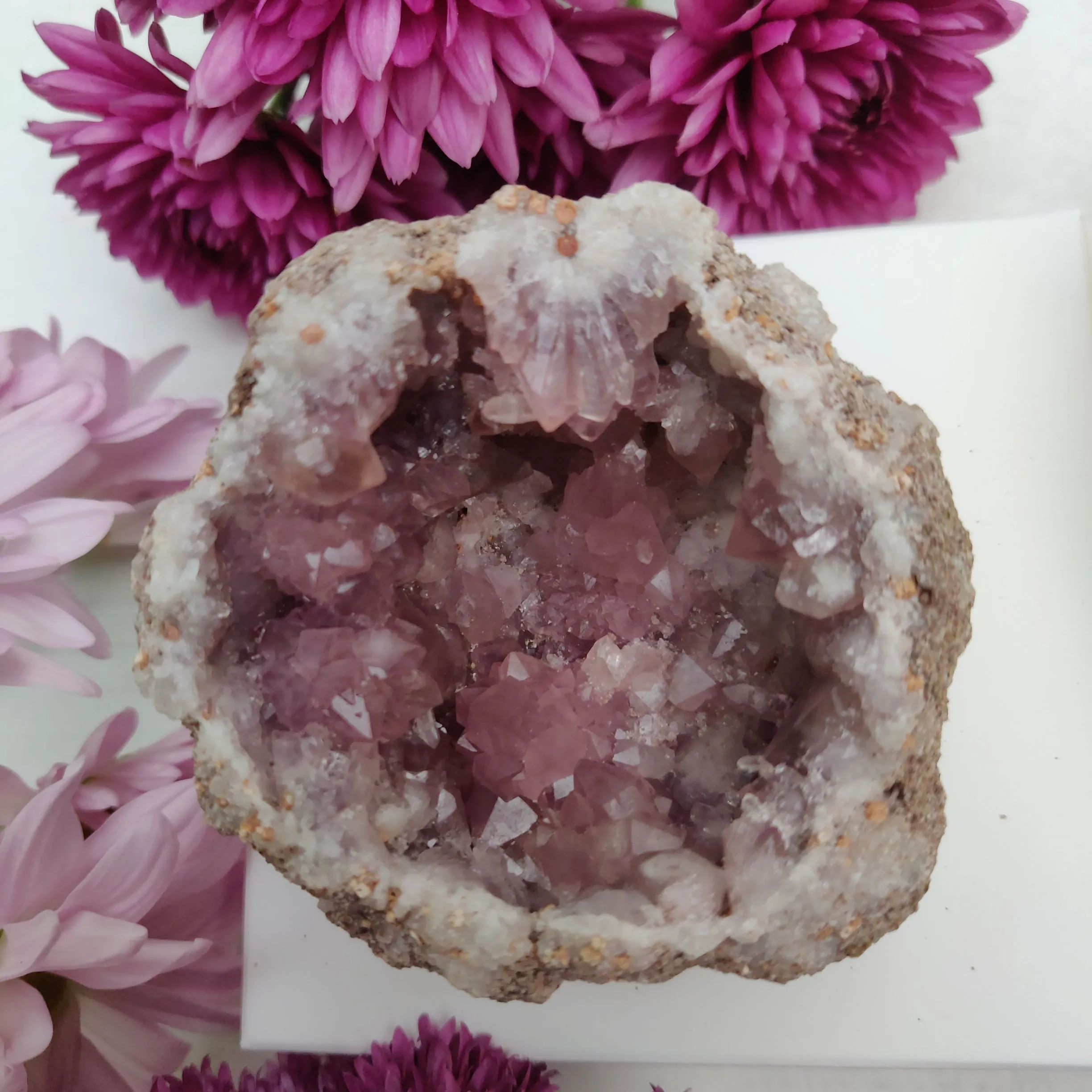 Pink Amethyst Geode (#M4)