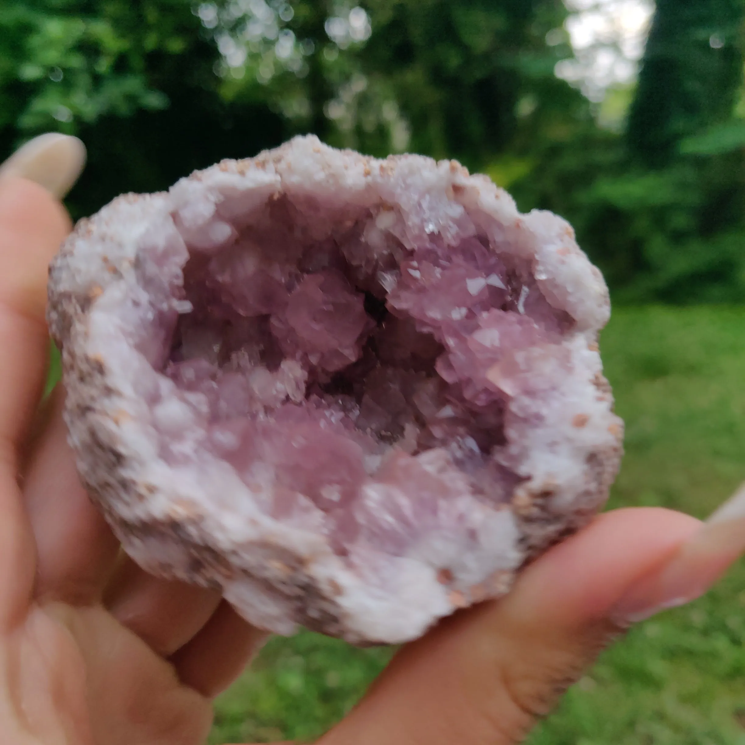 Pink Amethyst Geode (#M4)