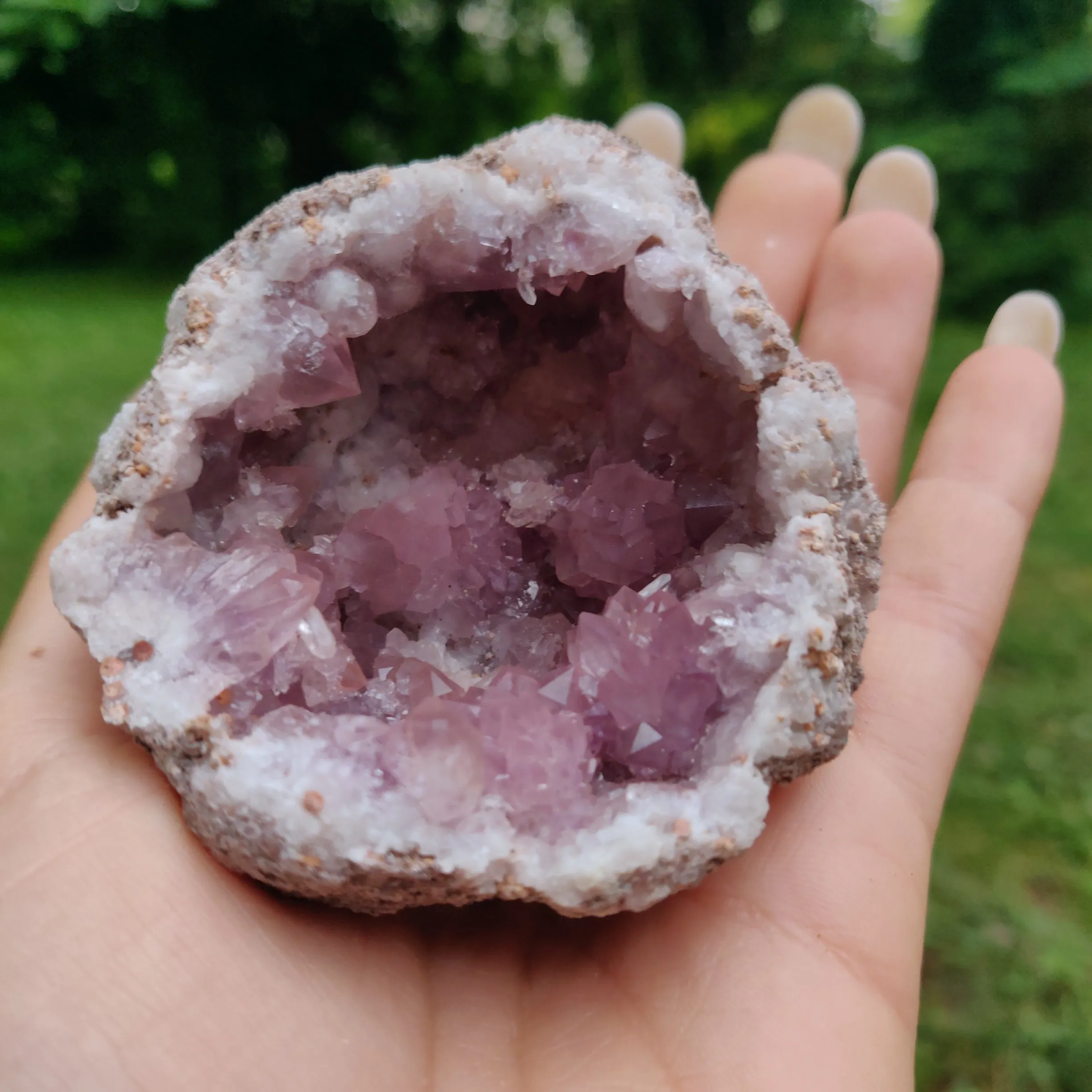 Pink Amethyst Geode (#M4)