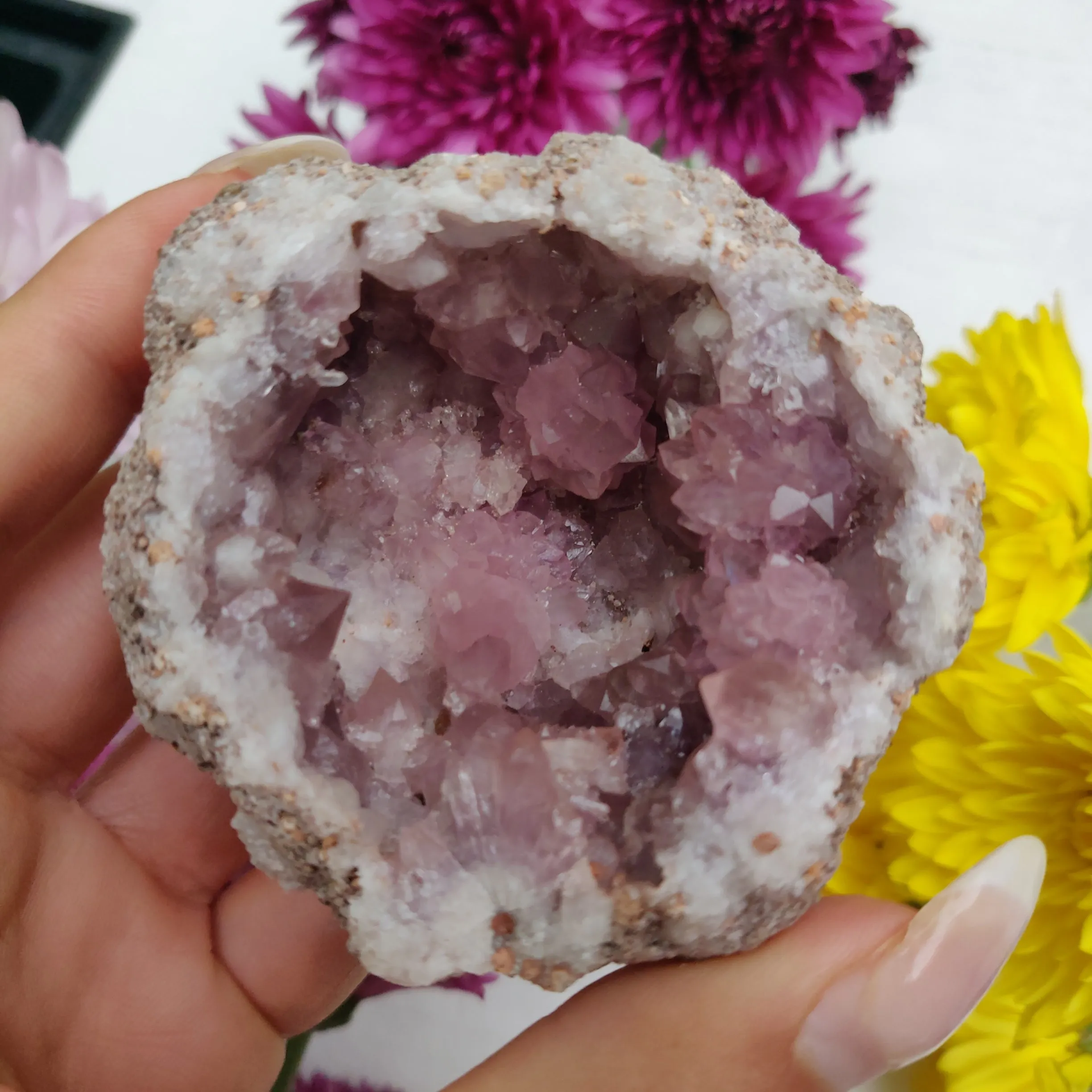 Pink Amethyst Geode (#M4)