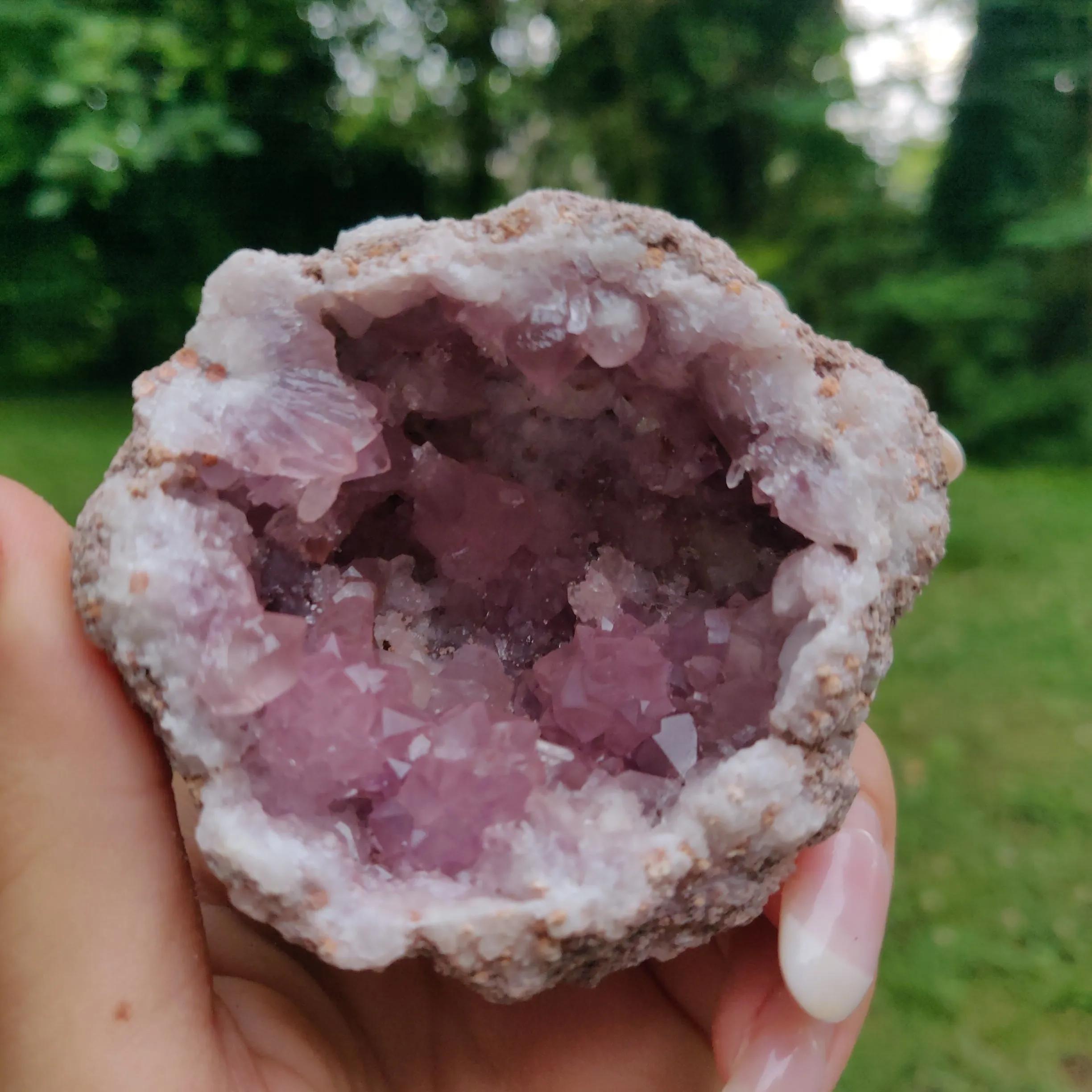 Pink Amethyst Geode (#M4)