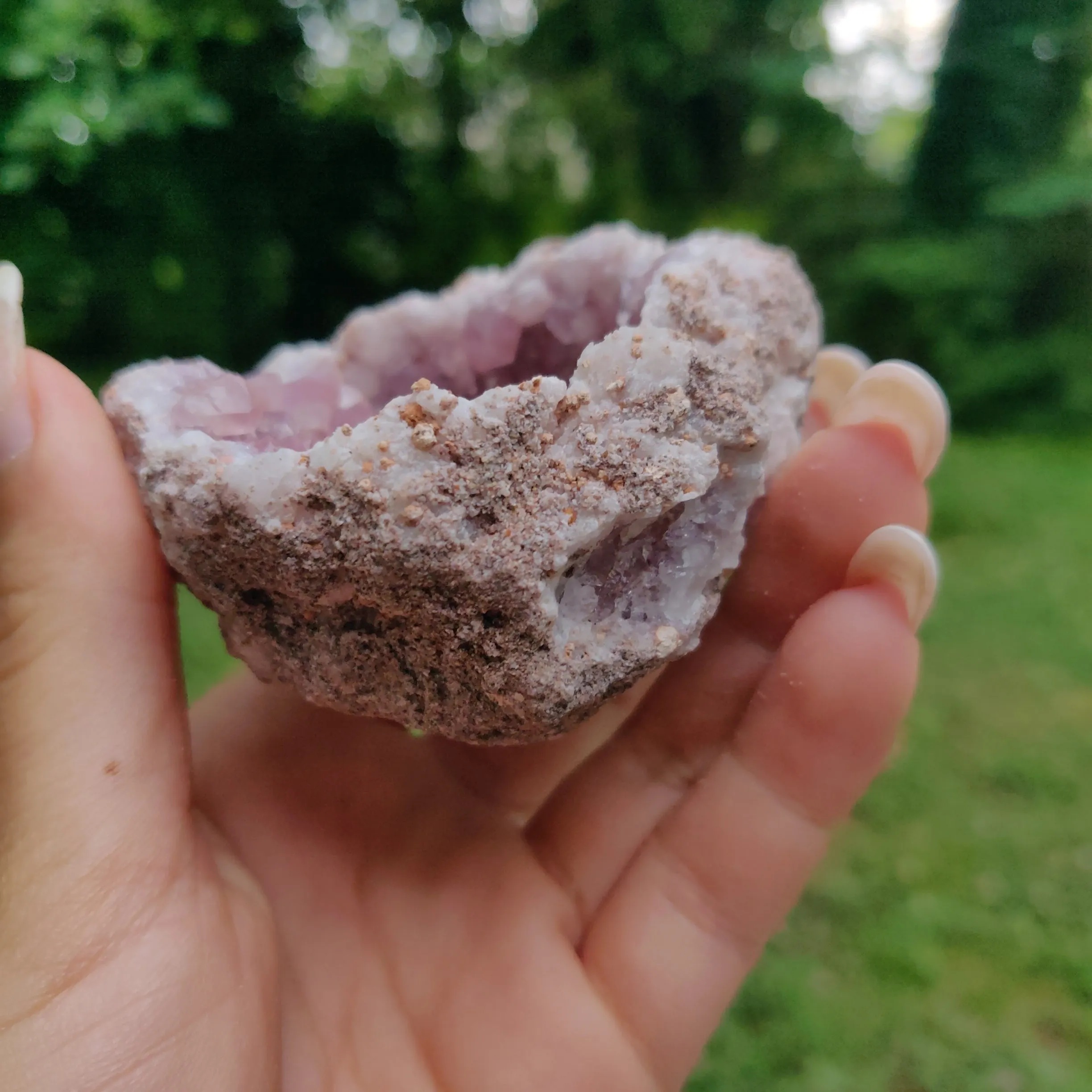 Pink Amethyst Geode (#M4)