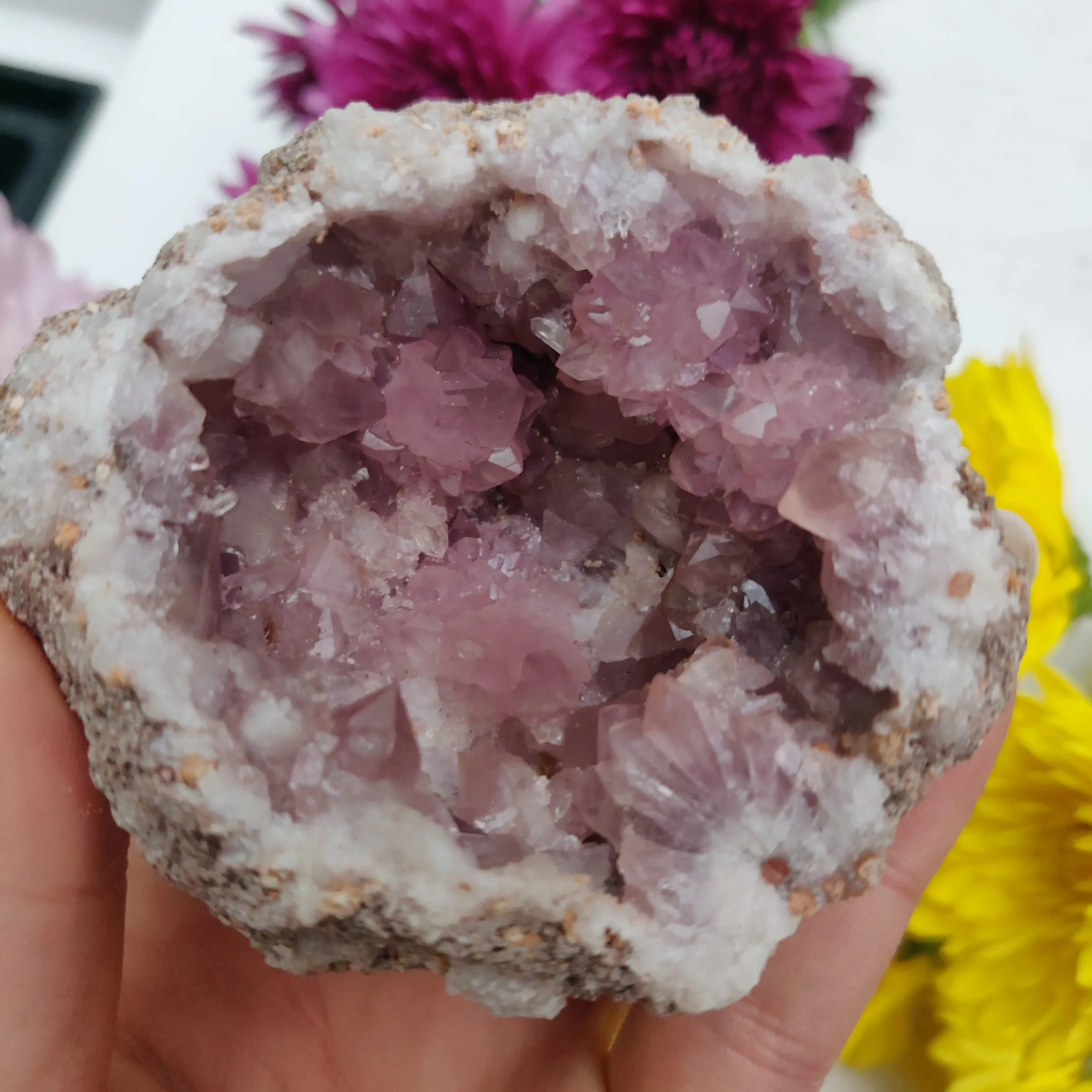 Pink Amethyst Geode (#M4)