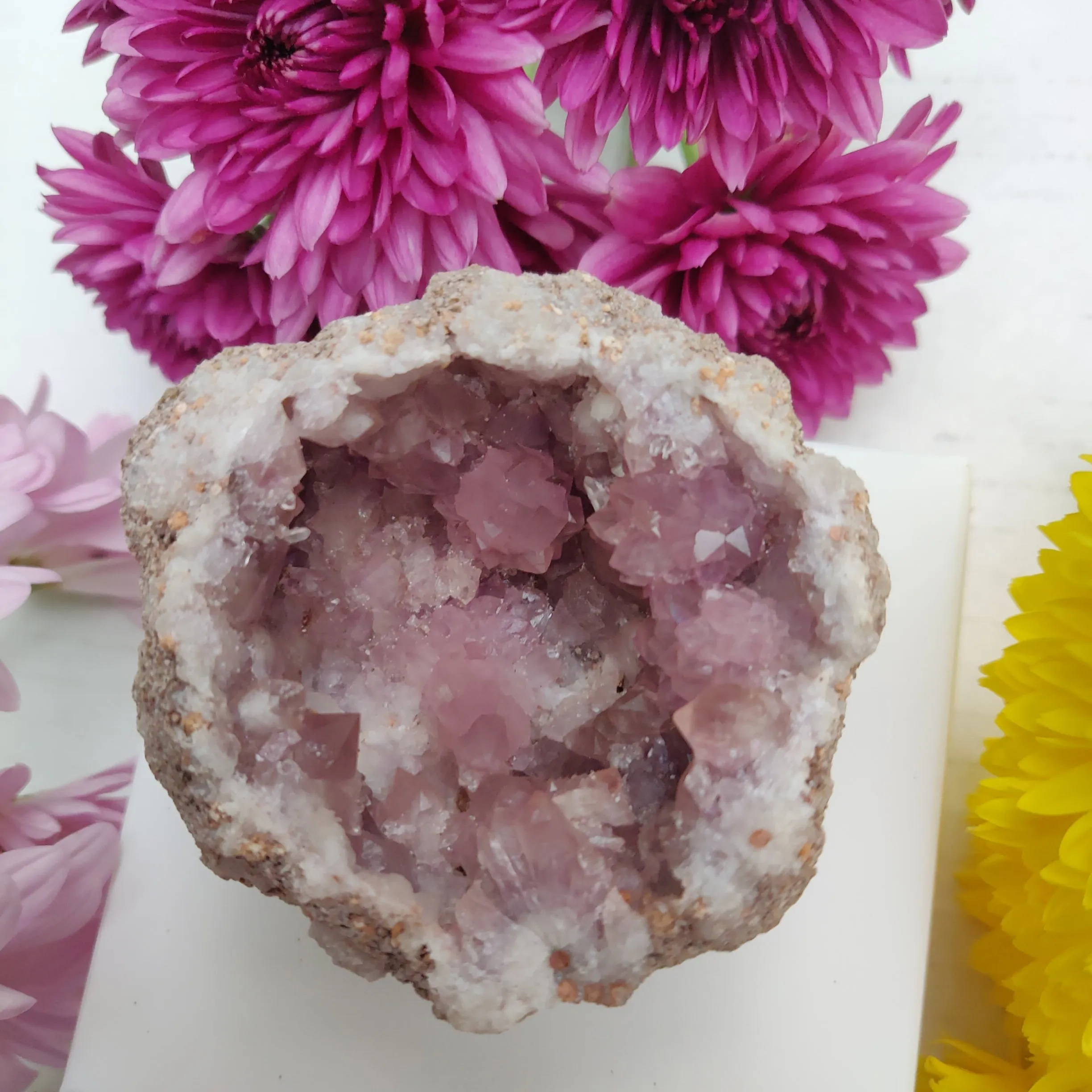 Pink Amethyst Geode (#M4)