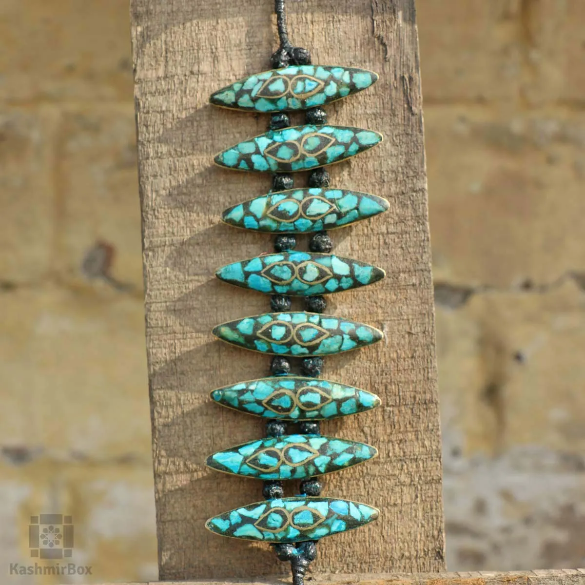 Pointed Kashmiri Turquoise Bracelet