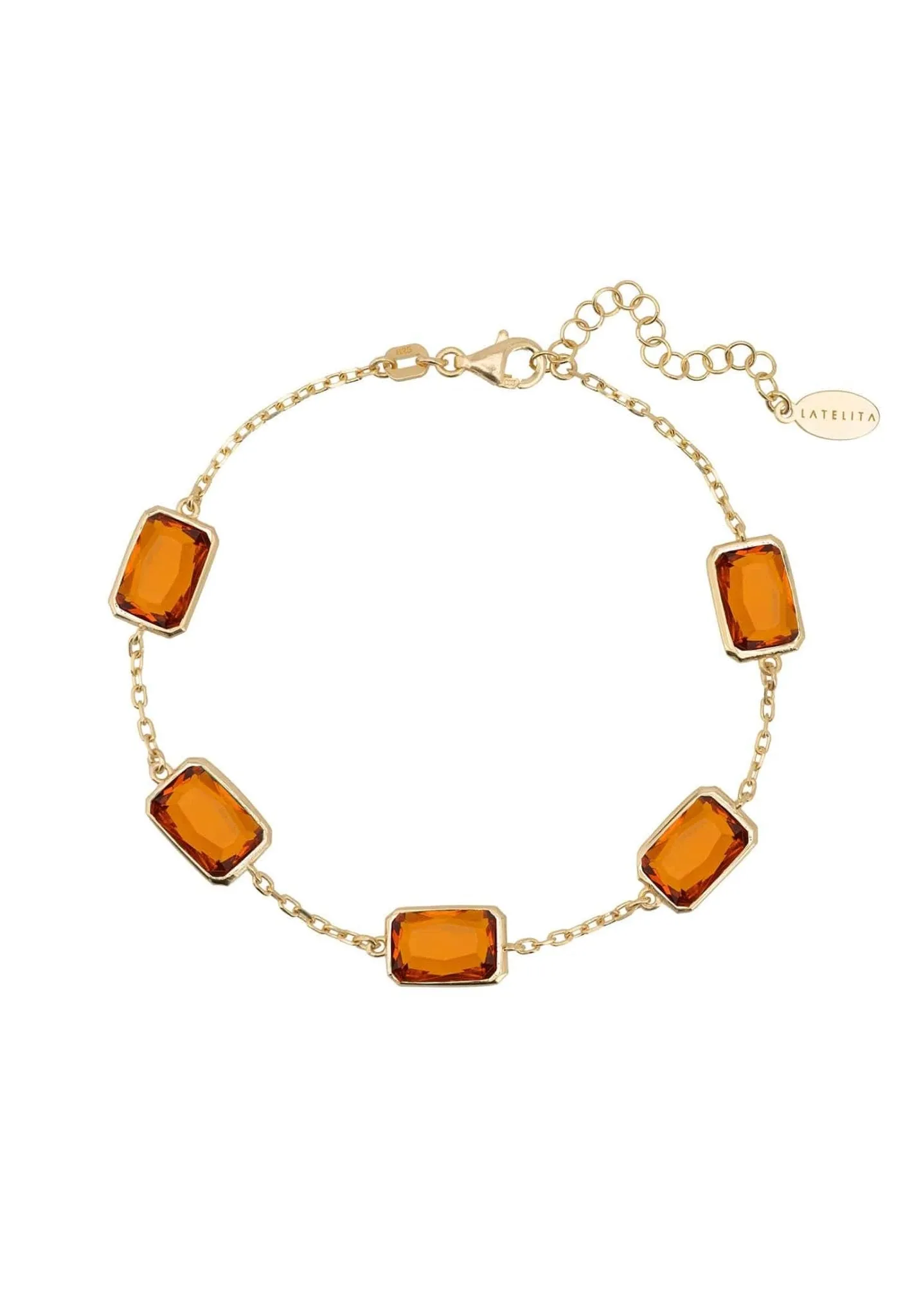 Portofino Bracelet Gold Citrine