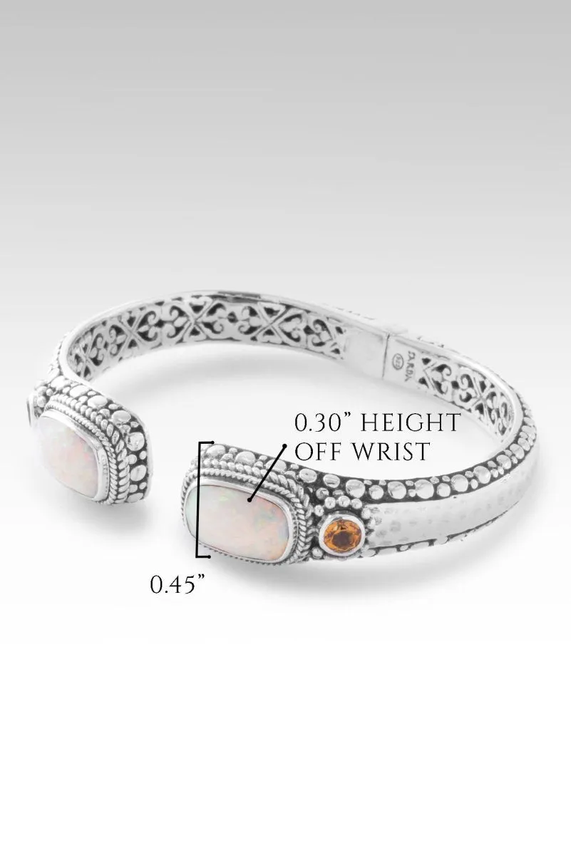 Radiant Glory Tip-to-Tip Bracelet™ in Peaches & Cream Simulated Opal