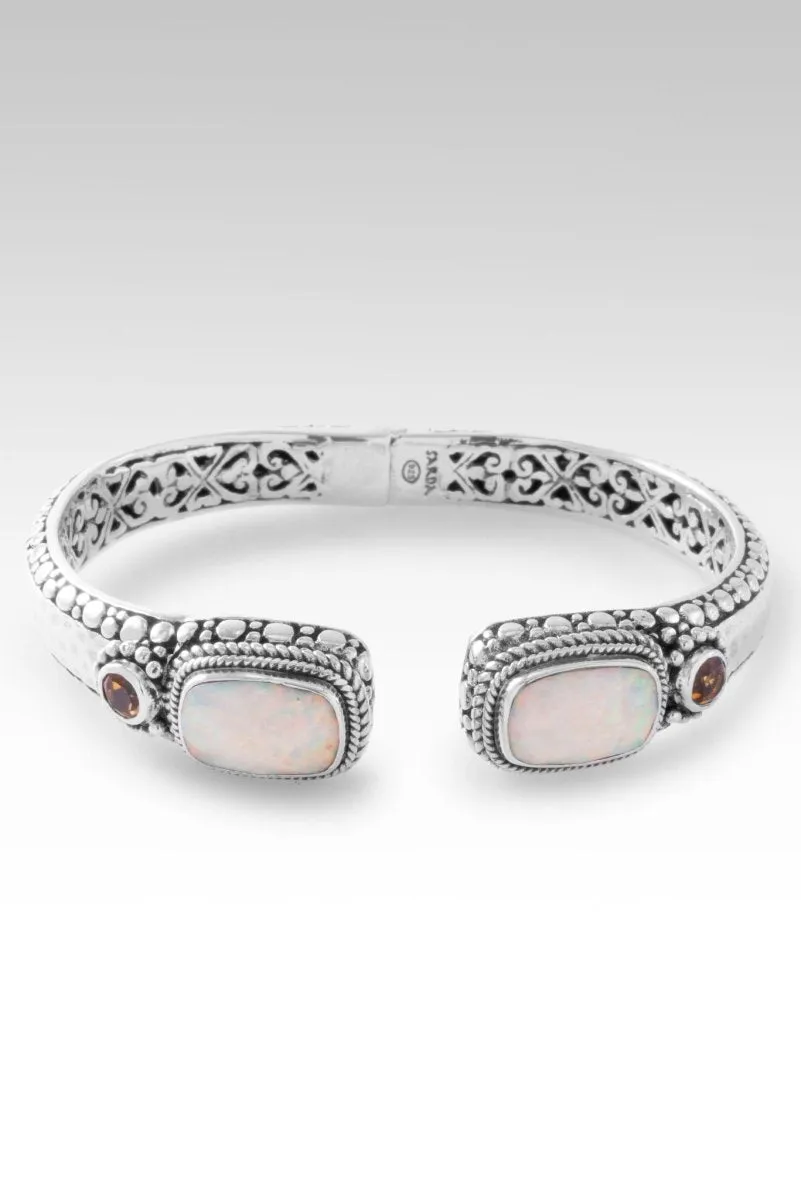 Radiant Glory Tip-to-Tip Bracelet™ in Peaches & Cream Simulated Opal