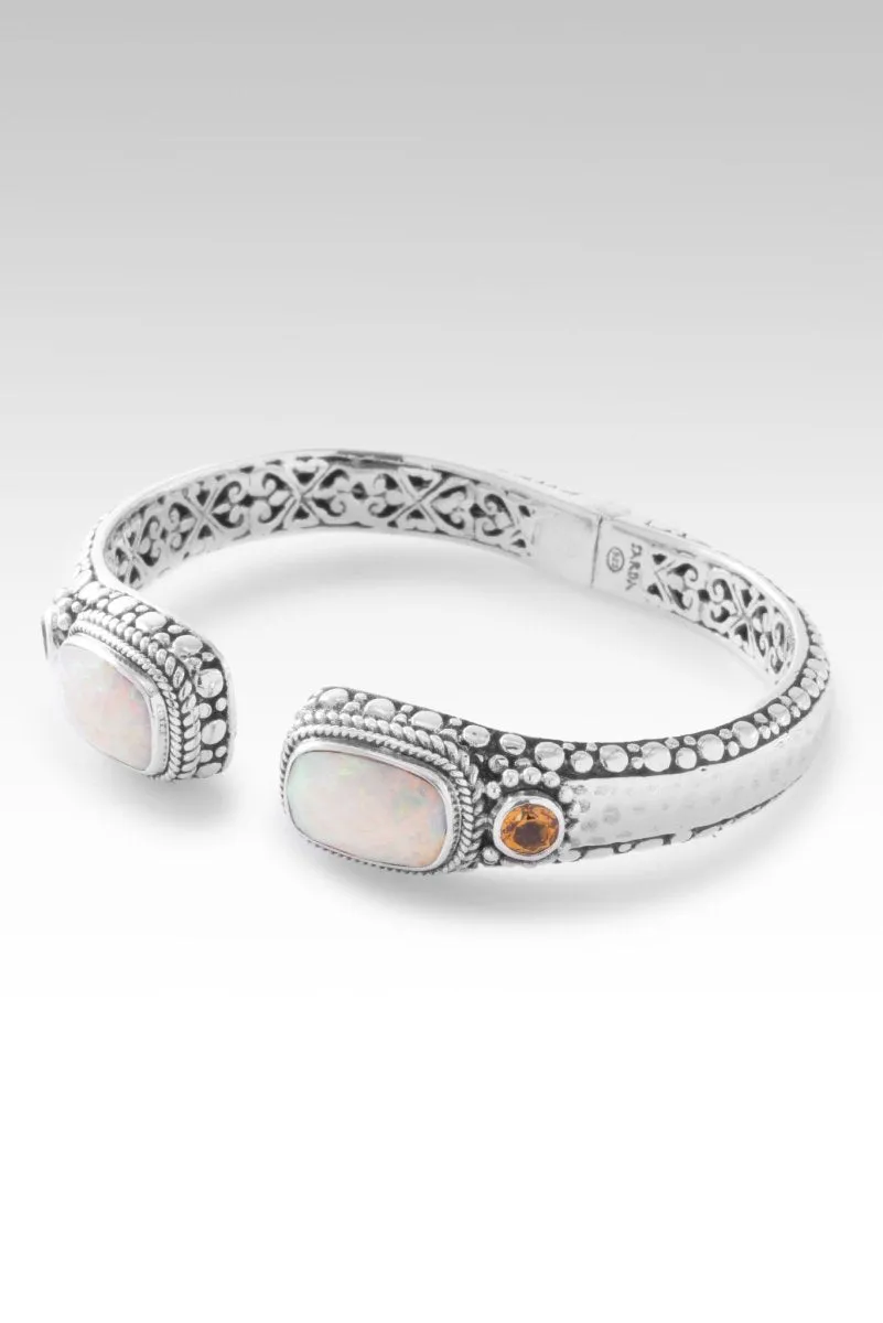 Radiant Glory Tip-to-Tip Bracelet™ in Peaches & Cream Simulated Opal