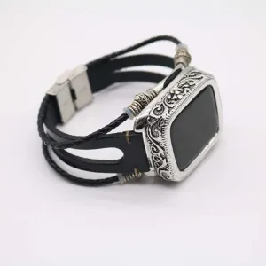 Retro Handmade Beads Premium Leather Vintage Wristband Series 7 6 5