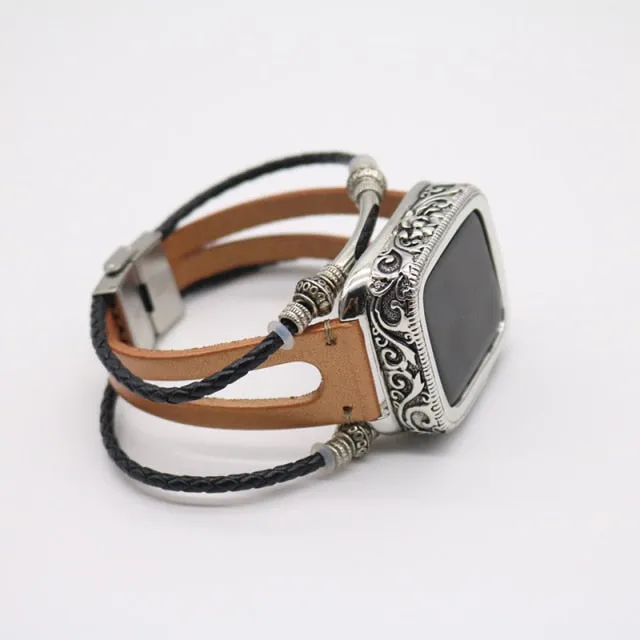 Retro Handmade Beads Premium Leather Vintage Wristband Series 7 6 5