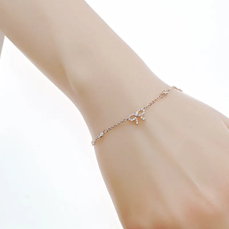 Ribbon Cubic Zirconia Bracelet