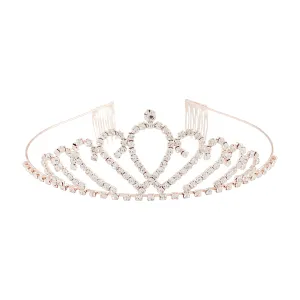 Rose Gold Diamante Tiara