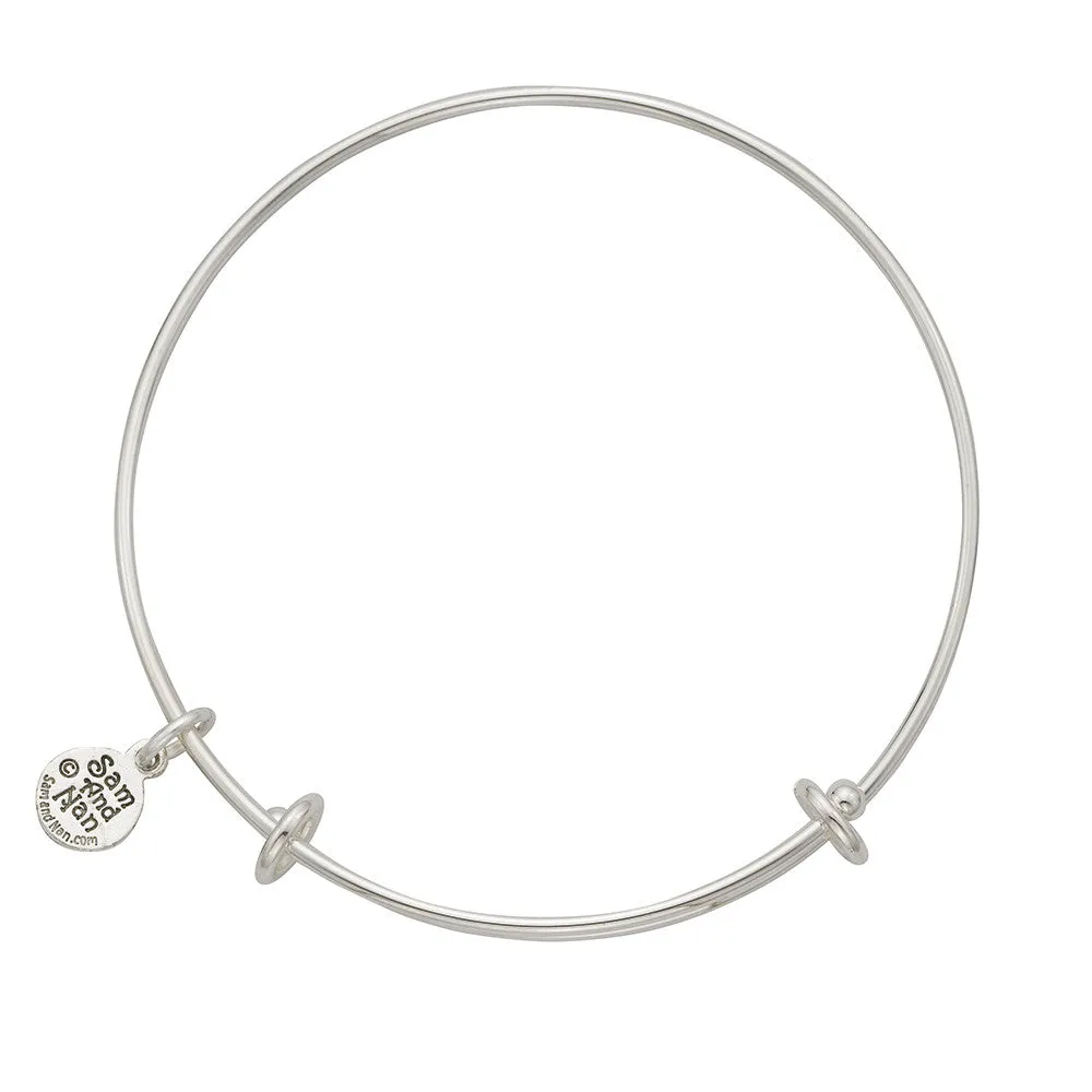 SamandNan Bangle Bracelet. Small, Medium or Large. Select Charms for Your Bracelet.