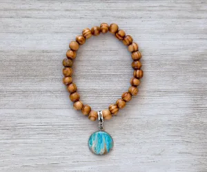 Sea Dreams Wooden Beaded Bracelet | Handmade Beach Jewelry