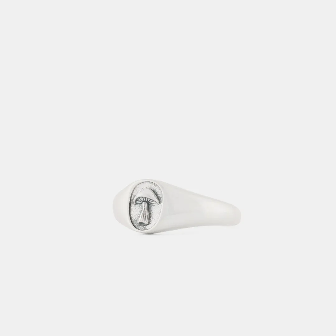 Silver Mushroom Ring