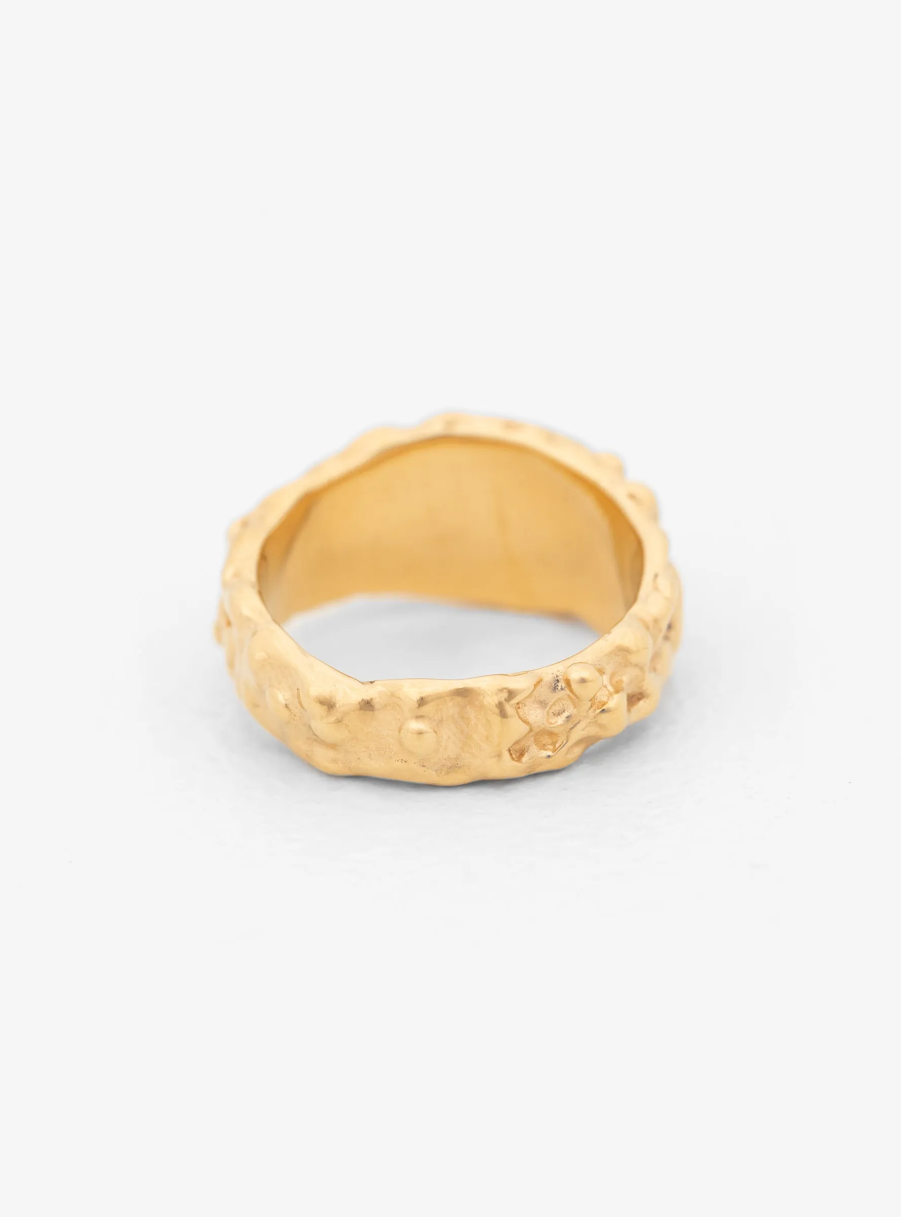 Small Roca Signet Ring Gold