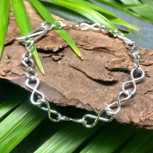 Sterling Silver Infinity Hand Chain