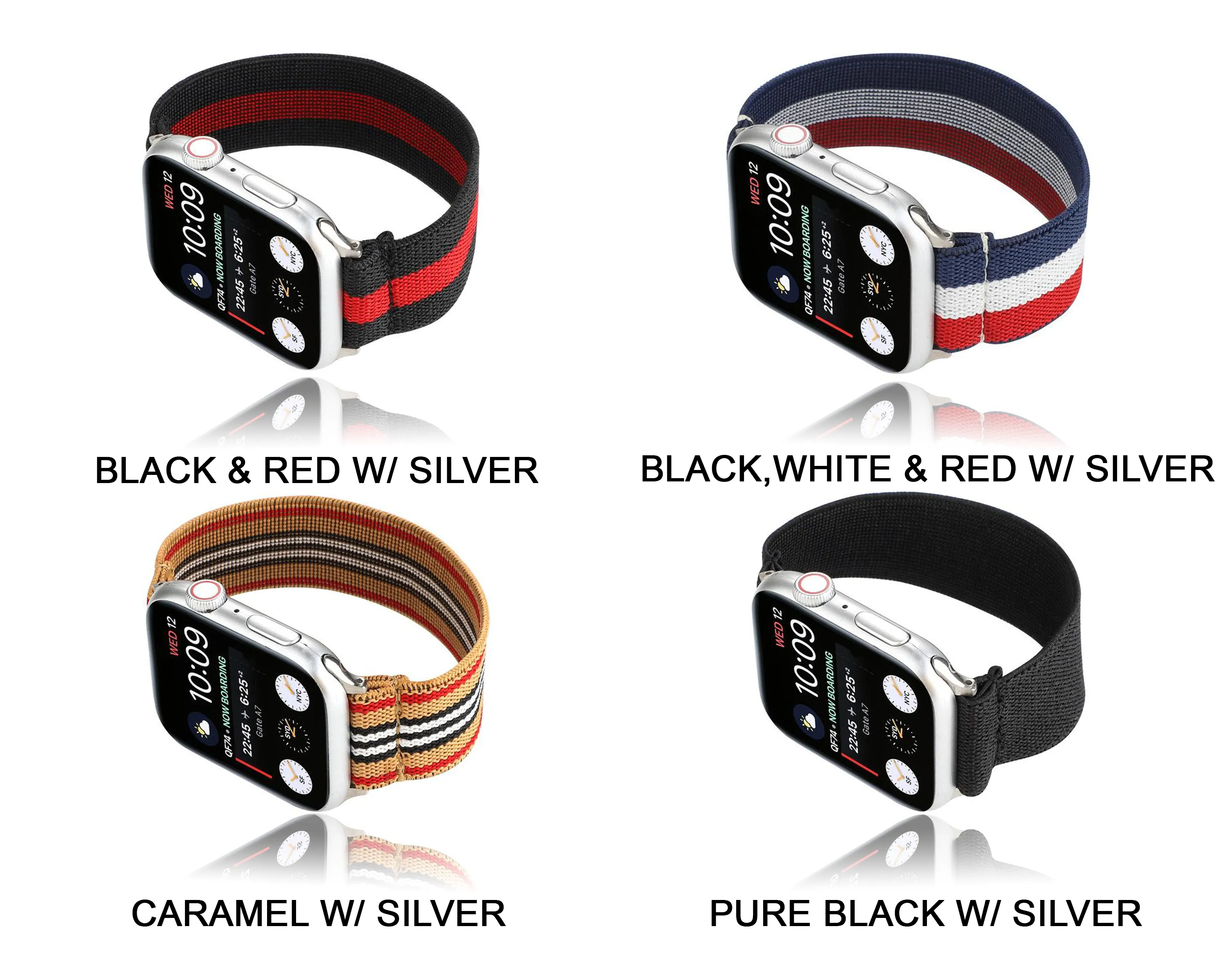 Stretchy Nylon Strap Bracelet Series 7 6 Comfortable Elastic Watchband