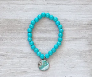 Surfside Turquoise Beaded Bracelet | Beach Jewelry