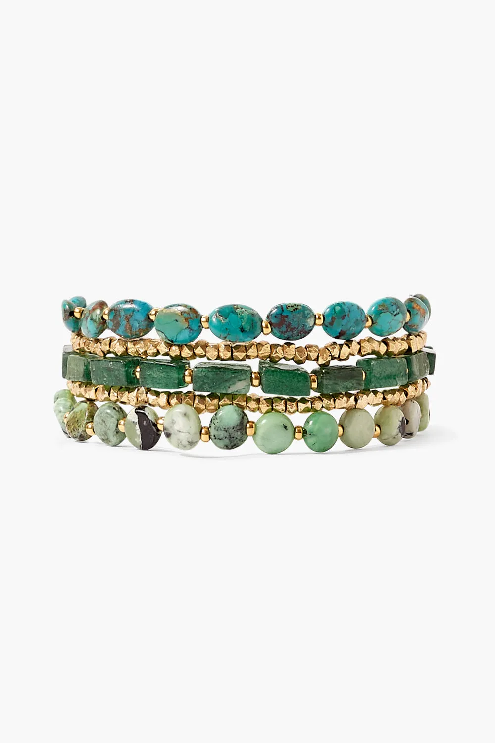 Taos Wrap Bracelet Green Mix