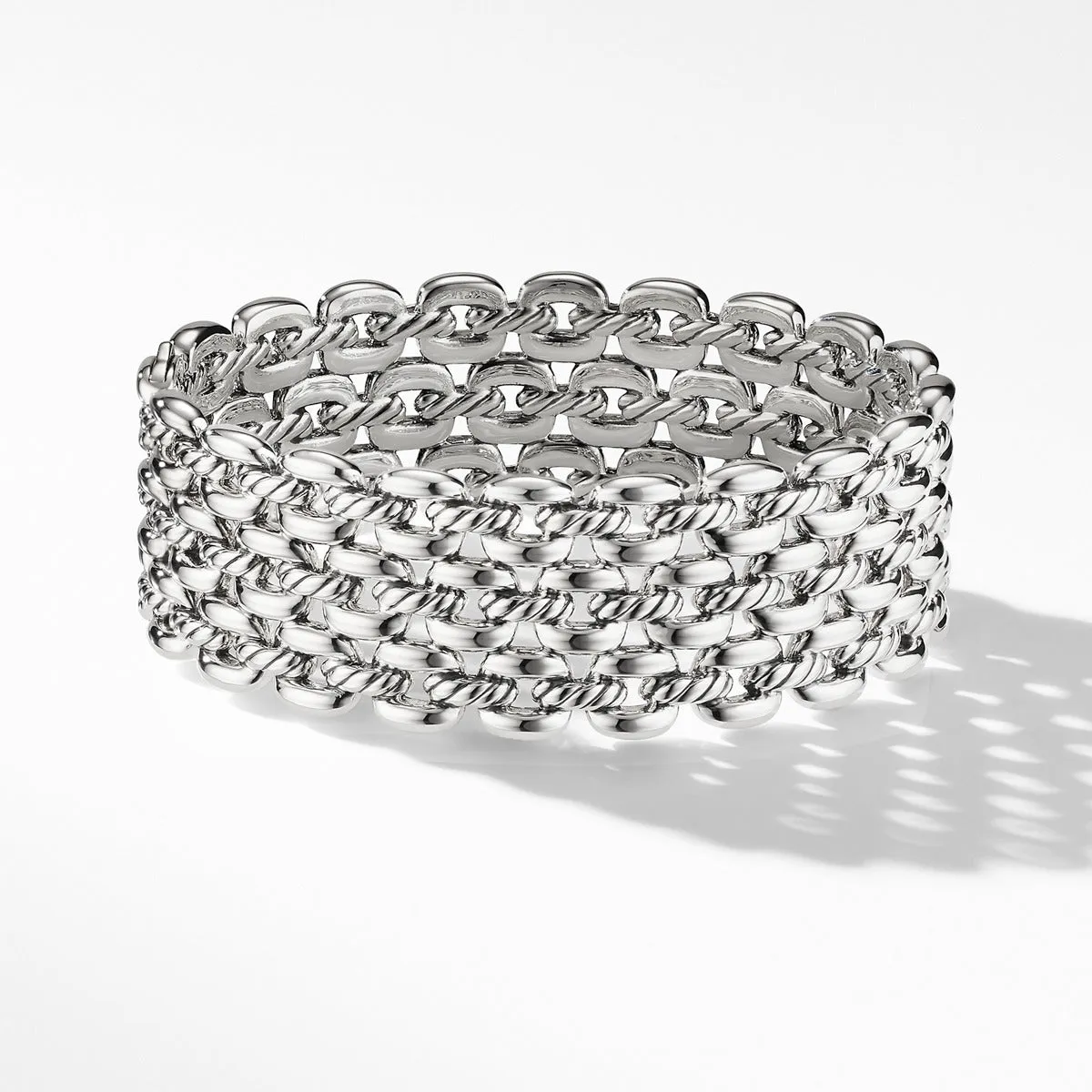 Thoroughbred Three-Row Cuff Bracelet