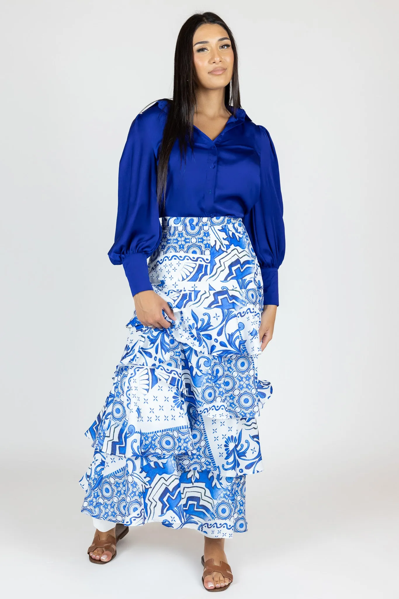 Tiara Ruffled Tiered Skirt