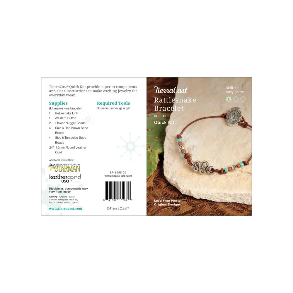 TierraCast Rattlesnake Bracelet Jewellery Making Kit*