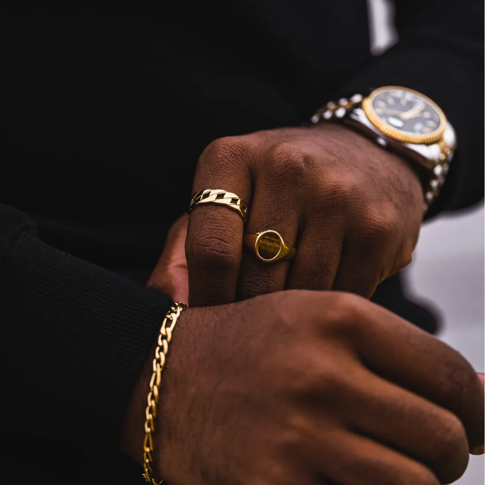 Tigers Eye Signet Ring - Silver