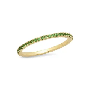 Tsavorite Eternity Band