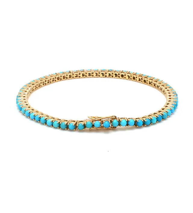 Turquoise Round Tennis Bracelet