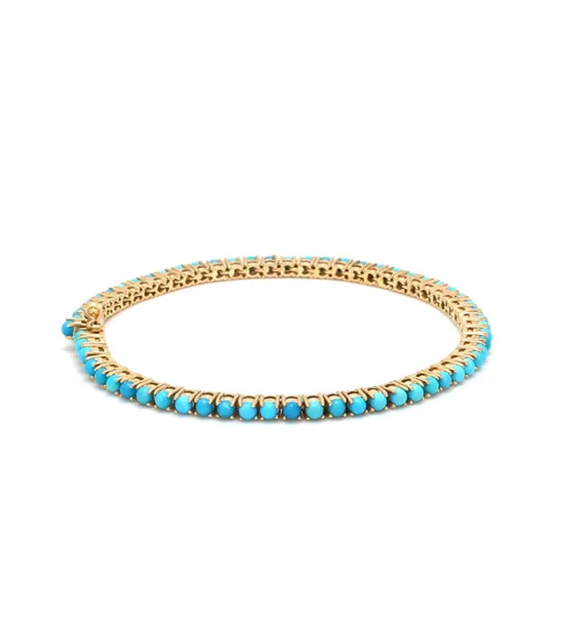 Turquoise Round Tennis Bracelet