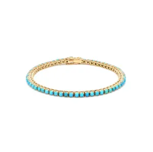 Turquoise Round Tennis Bracelet