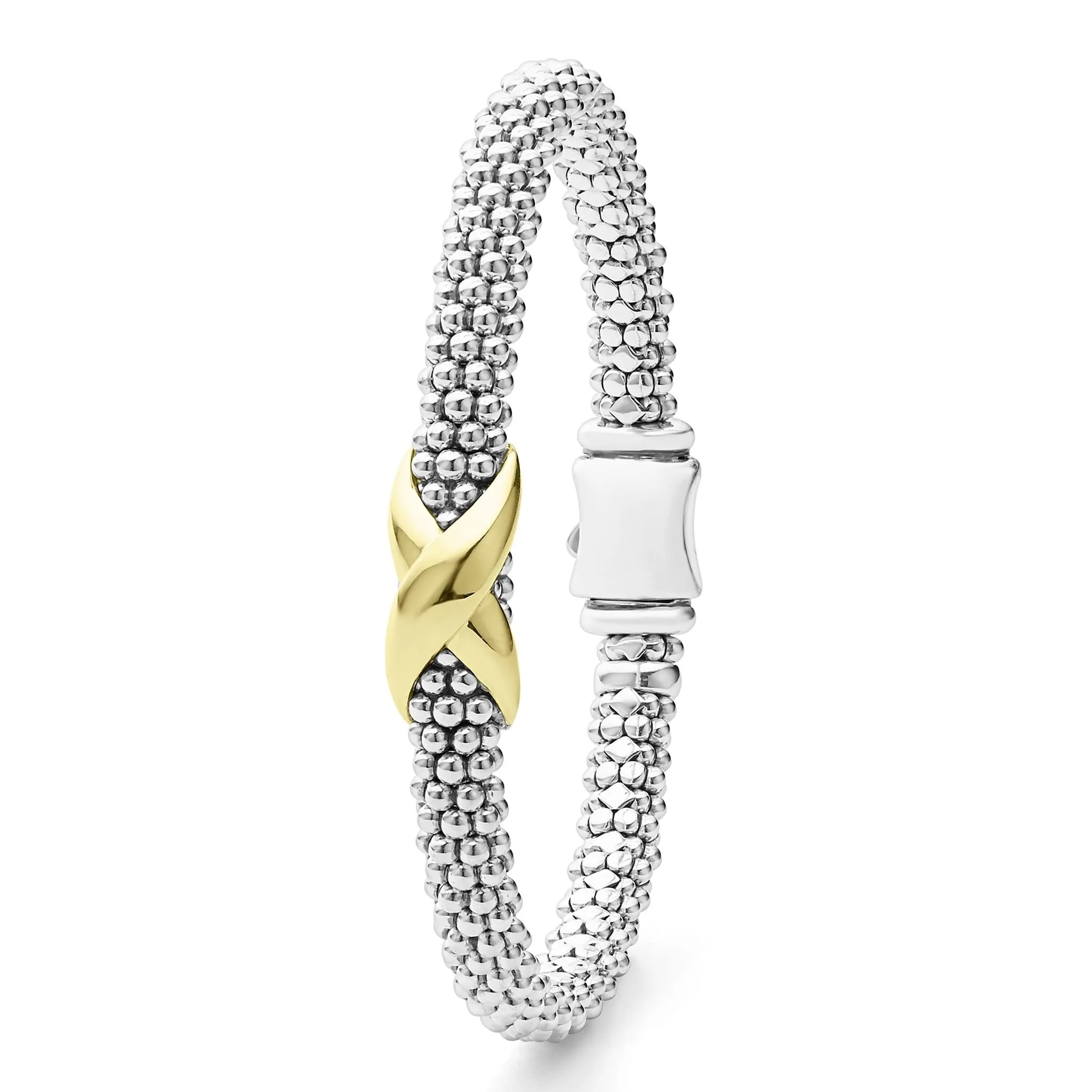 Two-Tone X Caviar Bracelet | 6mm