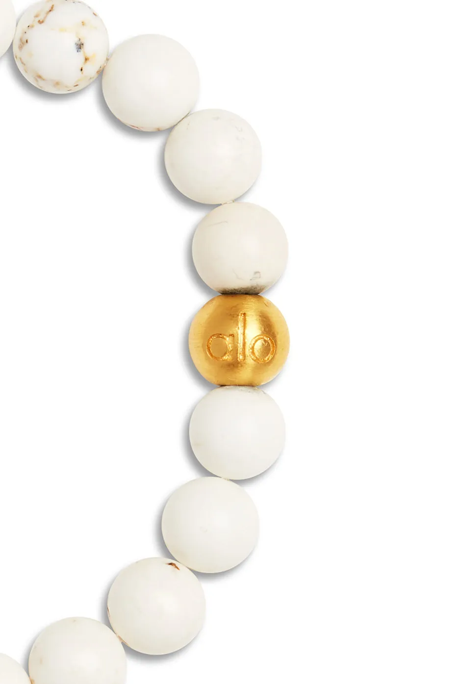 White Turquoise Mala Bracelet